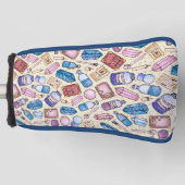 ウィッチィ疑問に思ゴルフクラブカバー ゴルフヘッドカバー (正面)