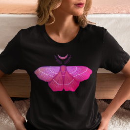 ウィッチィ蛾ムーンパープルマジカルバタフライ トライブレンドTシャツ