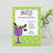 ウィッチインカクテルアダルト衣装パーティの招待状 招待状 (スタンド正面)