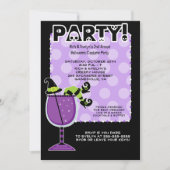 ウィッチインカクテルハローウィンパーティ5x7招待状 招待状 (正面)