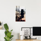 ウィッチインキャット型枠 ポスター (ホームオフィス)