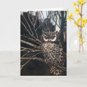 ウィッチインフクロウ型枠 カード (黄色い花)