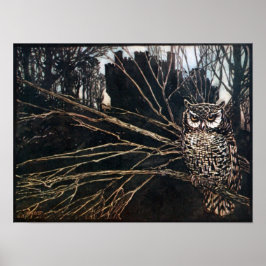 ウィッチインフクロウ型枠 ポスター