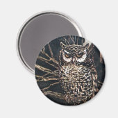 ウィッチインフクロウ型枠 マグネット (正面/裏面)