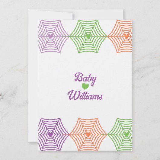 ウィッチウィザード魔法ハロウィンジェンダーの表示パーティー 招待状 (裏面)