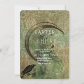 ウィッチウィッカスペルとくもの巣結婚式招待状 招待状 (正面)