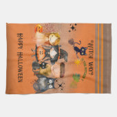 ウィッチウェイハロウィーンオレンジ キッチンタオル (横)