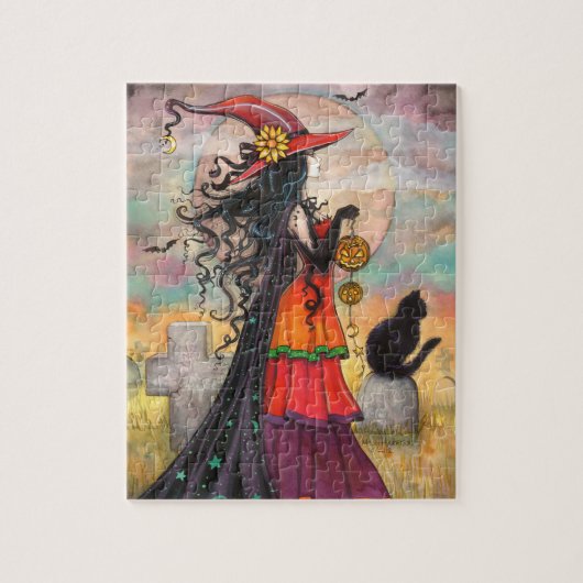 ウィッチウェイファンタジーハロウィーンアートバイモリーハリソン ジグソーパズル (縦)