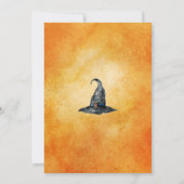 ウィッチウォーターカラーハロウィーンブライダルシャワーパーティー 招待状 (裏面)