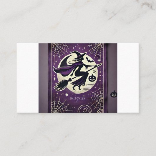 ウィッチエレガントカード🌙ハロウィーン限定スタイル 名刺 (正面)