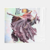 ウィッチエレガントナイトエンチャントハロウィーン毛布 フリースブランケット (正面(横))