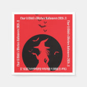 ウィッチオンリーハローウィンパーティ スタンダードカクテルナプキン (正面)