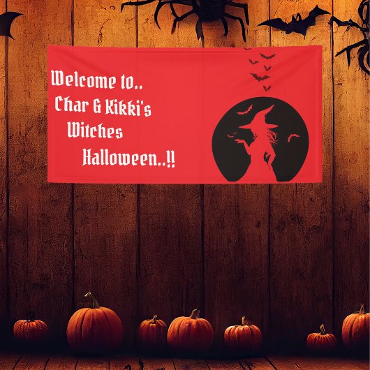 ウィッチオンリーハローウィンパーティ 横断幕
