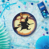 ウィッチオーバームーンハロウィーン紙プレート ペーパープレート (パーティー)