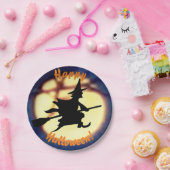 ウィッチオーバームーンハロウィーン紙プレート ペーパープレート (パーティー)