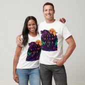 ウィッチカボチャクリップアート Tシャツ (ユニセックス)