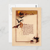 ウィッチカルドロンこうもりフルムーン ポストカード (正面/裏面)