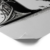 ウィッチカルドロンウィッチリーレターアカスタムイニシャル ポスター (角)