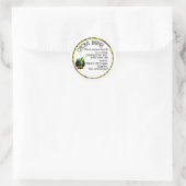 ウィッチカルドロンハロウィンココア爆弾ラベル ラウンドシール (バッグ)