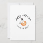 ウィッチカルドロンハロウィーン誕生日招待状 招待状 (裏面)