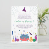 ウィッチカルドロンバースデーパーティ招待状 招待状 (スタンド正面)