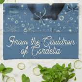 ウィッチカルドロンブルー キッチンタオル (折り畳み)