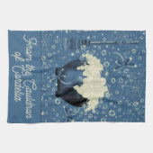 ウィッチカルドロンブルー キッチンタオル (横)