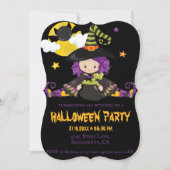 ウィッチキッズハロウィンブロックパーティー 招待状 (正面)