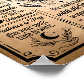 ウィッチキッチンルールヴィンテージハロウィーン ポスター (角)