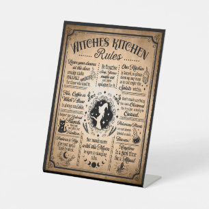 ウィッチキッチンルールヴィンテージハロウィーン 台座サイン