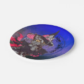 ウィッチキャットハッピーハローウィン ペーパープレート (アングル)