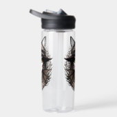 ウィッチキャットハロウィン不気味なかわいいポートレート ウォーターボトル (右面)