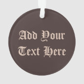 ウィッチキャットハロウィン不気味なかわいいポートレート オーナメント (裏面)