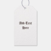 ウィッチキャットハロウィン不気味なかわいいポートレート ギフトタグ (裏面)