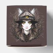 ウィッチキャットハロウィン不気味なかわいいポートレート フェイバーボックス (上部)