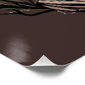 ウィッチキャットハロウィン不気味なかわいいポートレート ポスター (コーナー)