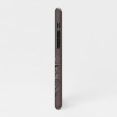 ウィッチキャットハロウィン不気味なかわいいポートレート iPhoneケース (左側)