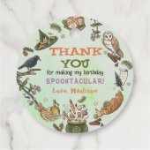 ウィッチキュートハロウィーン誕生日メッセージカード フェイバータグ (裏面)