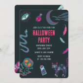 ウィッチクラフツハローウィンパーティ招待状 招待状 (正面/裏面)