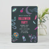 ウィッチクラフツハローウィンパーティ招待状 招待状 (スタンド正面)