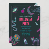 ウィッチクラフツハローウィンパーティ招待状 招待状 (正面/裏面)