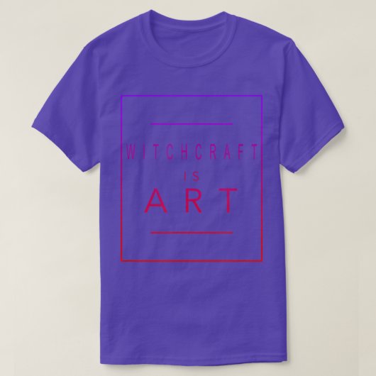 ウィッチクラフトはアート魔女の審美趣味 Tシャツ (デザイン正面)