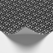 ウィッチクラフトゴシックの魔女猫ペンタグラムとモーン ラッピングペーパー (角)