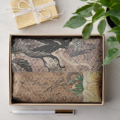 ウィッチクラフトハロウィーンブラックイエローローズエフェメラ 薄葉紙 (ギフト)