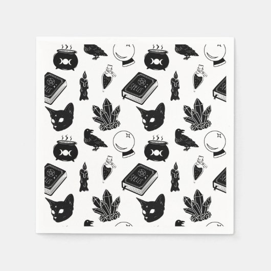 ウィッチクラフトパターンI スタンダードカクテルナプキン (正面)