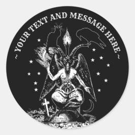 ウィッチクラフトパーソナライズされたバプホメットゴシック ラウンドシール