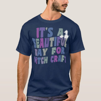 ウィッチクラフトレトロ魔女Acにとって美しい日だ Tシャツ