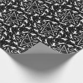 ウィッチクラフト異教のゴシックHares Pentagrams and Moons ラッピングペーパー (角)