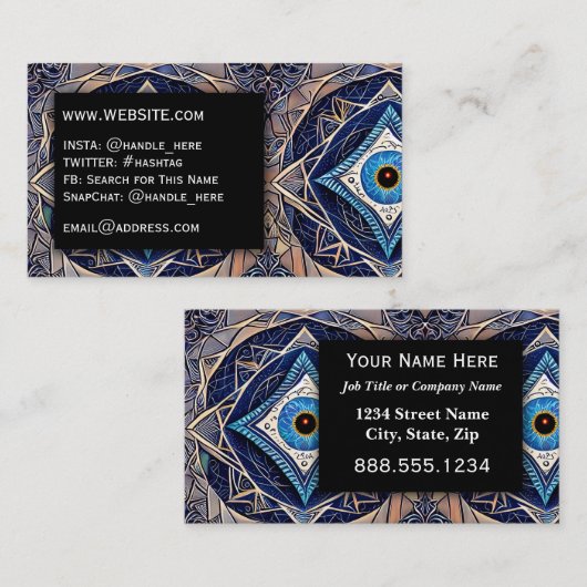 ウィッチクラフト魔法ミスティックプロフェッショナルエグゼクティブ 名刺 (正面/裏面)