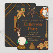 ウィッチクラフト ハロウィンパーティー招待状 招待状 (正面/裏面)